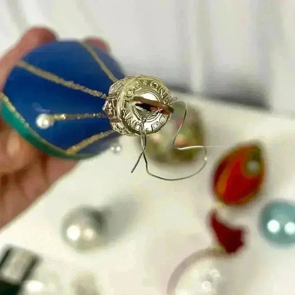 12X Christmas Ornaments Mercury Glass Toppers Poland Shiny Brite MCM VTG - Picture 10 of 16